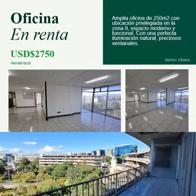 Oficina Comercial en renta en la prestigiosa Zona 9, 🇬🇹 Guatemala