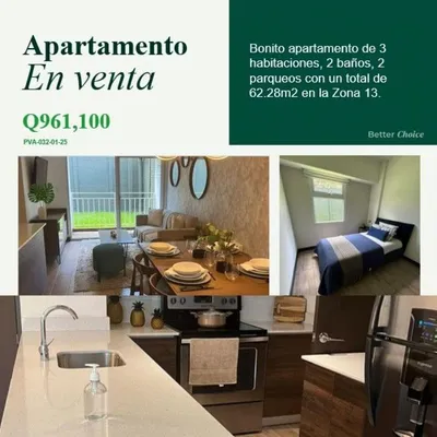 Apartamento en venta en torre Pamplona Zona 13, 🇬🇹 Guatemala