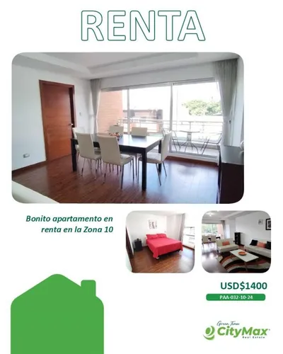 Apartamento amueblado en renta zona 10 Ciudad Vieja, 🇬🇹 Guatemala