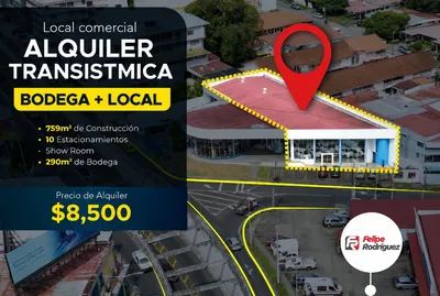 Local Comercial Alquiler | VIA TRANSISTMICA, Panamá, 🇵🇦 Panama